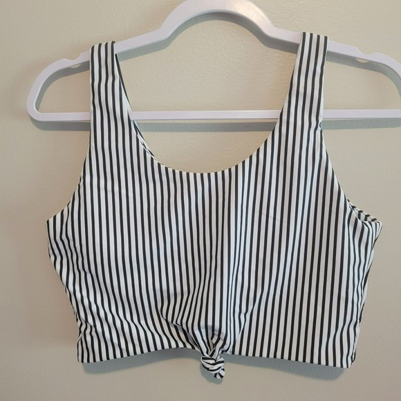 Zaful Crop Tank With Tie & Elastic Support Size L - Picture 1 of 5